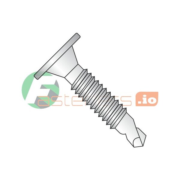 Newport Fasteners Self-Drilling Screw, #10-24 x 1 in, 18-8 Stainless Steel Wafer Head Phillips Drive, 2500 PK 346444 - main